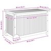 vidaXL Bo&icirc;te de rangement de jardin avec roues 90x50x58 cm Bois acacia