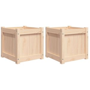 vidaXL Jardini&egrave;res 2 pcs bois de pin massif