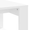 vidaXL Table basse blanc 102x50x35 cm bois d'ing&eacute;nierie