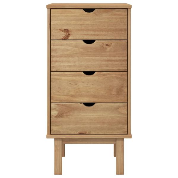 vidaXL Commode OTTA 45x39x90 cm bois de pin massif