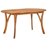 vidaXL Table de jardin 150x90x75 cm Bois d'acacia solide