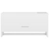 vidaXL Garde-robe blanc brillant 70x32,5x35 cm bois d'ing&eacute;nierie
