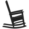 vidaXL Chaise Ber&ccedil;ante de Jardin Noir 92 x 70 x 108 cm HDPE