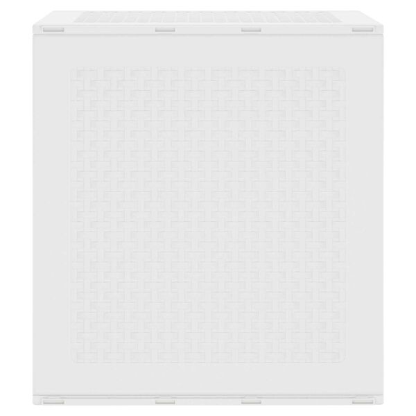 vidaXL Bo&icirc;te de rangement Blanc 55 x 53 x 57 cm Polypropyl&egrave;ne