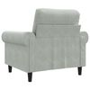 vidaXL Fauteuil Gris clair 60 cm Velours