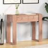 vidaXL Table console 90x35x75 cm Bois de teck solide