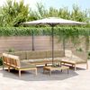 vidaXL Salon palette de jardin avec coussins 6pcs bois d'acacia massif