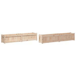 vidaXL Jardini&egrave;res 2 pcs bois de pin massif