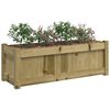 vidaXL Jardini&egrave;res 2 pcs bois de pin impr&eacute;gn&eacute;