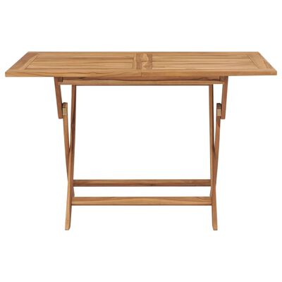 vidaXL Table pliable de jardin 120x70x75 cm Bois de teck solide