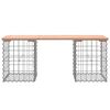 vidaXL Banc de jardin design gabion 103x31x42cm bois massif de douglas