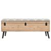 vidaXL Banc de rangement 110 cm bois de sapin massif