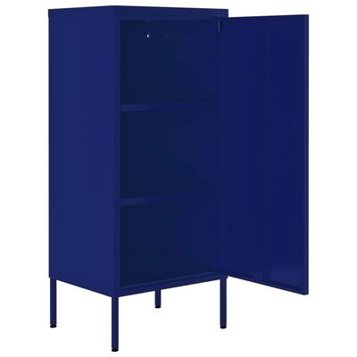 vidaXL Armoire de rangement Bleu marine 42,5x35x101,5 cm Acier