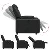 vidaXL Fauteuil inclinable en similicuir noir