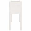 vidaXL Jardini&egrave;re Blanc 70x31x70 cm Bois de pin massif