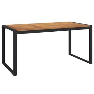 vidaXL Table de jardin et pieds en forme de U 160x80x75 cm bois acacia