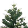 vidaXL Sapin de Noël artificiel à charnières avec neige floquée 120 cm