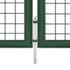 vidaXL Portail de jardin en acier grillag&eacute; 400 x 100 cm vert