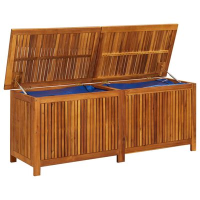 vidaXL Boîte de rangement de jardin 150x50x58 cm Bois d'acacia solide