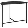 vidaXL Table de jardin Noir 100x50x75 cm R&eacute;sine tress&eacute;e