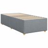 vidaXL Cadre de lit sans matelas gris clair double tissu