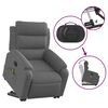vidaXL Fauteuil inclinable de massage électrique gris foncé tissu
