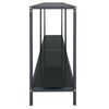 vidaXL Table console Noir 140x35x75,5 cm Verre trempé