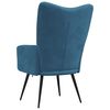vidaXL Chaise de relaxation Bleu Velours