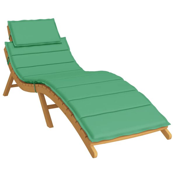 vidaXL Coussin de chaise longue vert 186x58x4 cm tissu oxford