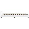 vidaXL Cadre de lit sans matelas blanc double similicuir