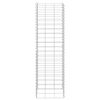 vidaXL Lits sur&eacute;lev&eacute;s en gabion 3 pcs 30x30x100 cm Fer