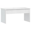 vidaXL Table basse blanc brillant 102x50,5x52,5 cm bois d'ing&eacute;nierie