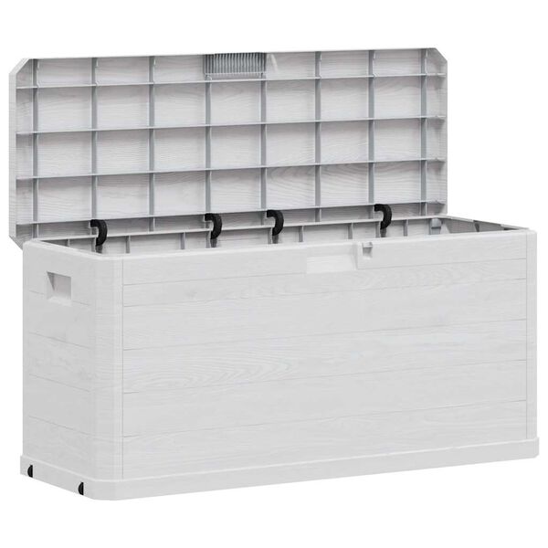 vidaXL Boîte de rangement de jardin 280 L Gris clair