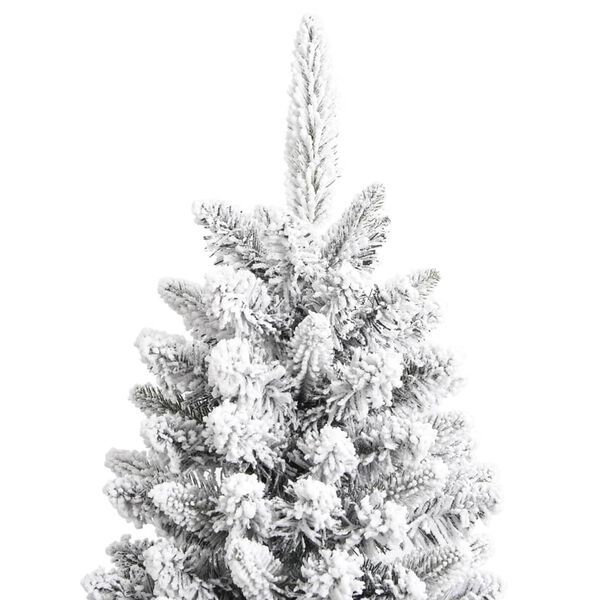 vidaXL Sapin de No&euml;l artificiel avec neige floqu&eacute;e 150 cm PVC et PE