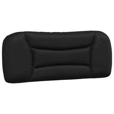 vidaXL Coussin de tête de lit noir 100 cm similicuir