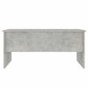 vidaXL Table basse gris b&eacute;ton 102x50,5x46,5 cm bois d'ing&eacute;nierie