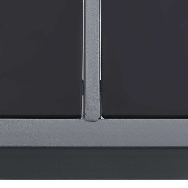 vidaXL Table &agrave; d&icirc;ner d'ext&eacute;rieur Anthracite 190x90x74 cm Acier