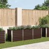 vidaXL Lit sur&eacute;lev&eacute; de jardin Marron 240x80x77 cm Acier galvanis&eacute;