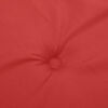 vidaXL Coussin de banc de jardin rouge 100x50x3 cm tissu oxford