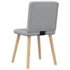 vidaXL Chaises à manger lot de 2 gris clair tissu