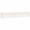 vidaXL Jardini&egrave;res 2 pcs blanc bois de pin massif