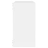 vidaXL Étagères cube murales 4 pcs blanc 30x15x30 cm