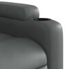 vidaXL Fauteuil inclinable &eacute;lectrique gris similicuir