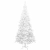 vidaXL Arbre de No&euml;l artificiel pr&eacute;-&eacute;clair&eacute; et boules L 240 cm blanc
