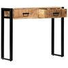 vidaXL Table console 90 x 30 x 75 cm Bois de manguier massif