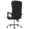 vidaXL Fauteuil inclinable de bureau noir similicuir