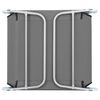 vidaXL Chaises longues pliables lot de 2 Acier et tissu Gris