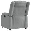 vidaXL Fauteuil inclinable de massage &eacute;lectrique gris clair tissu