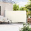 vidaXL Auvent lat&eacute;ral r&eacute;tractable de patio 180x500 cm Cr&egrave;me