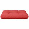 vidaXL Coussin de palette rouge 50x40x12 cm tissu